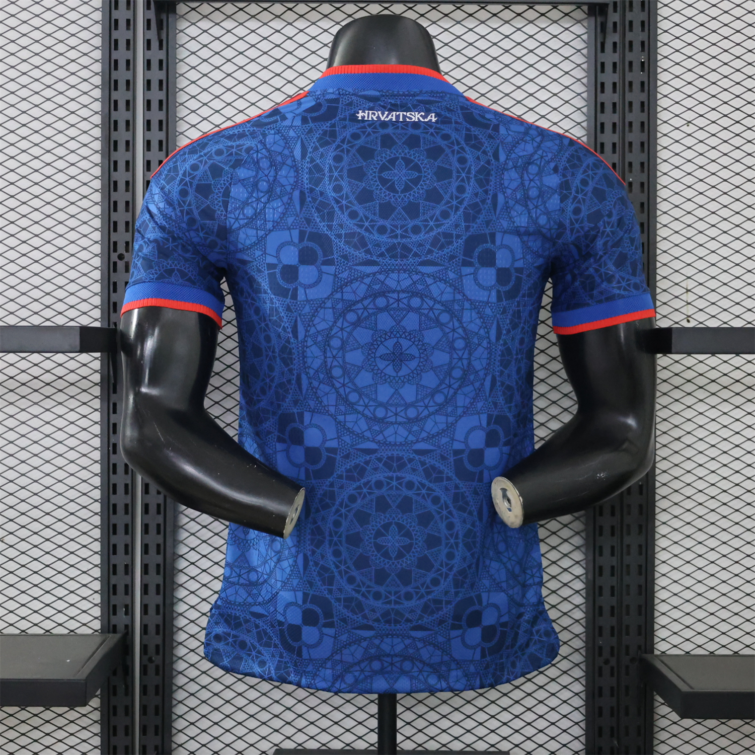 Croatia 2027 Away Blue Jersey - Player Version - UnitedFutballJersey