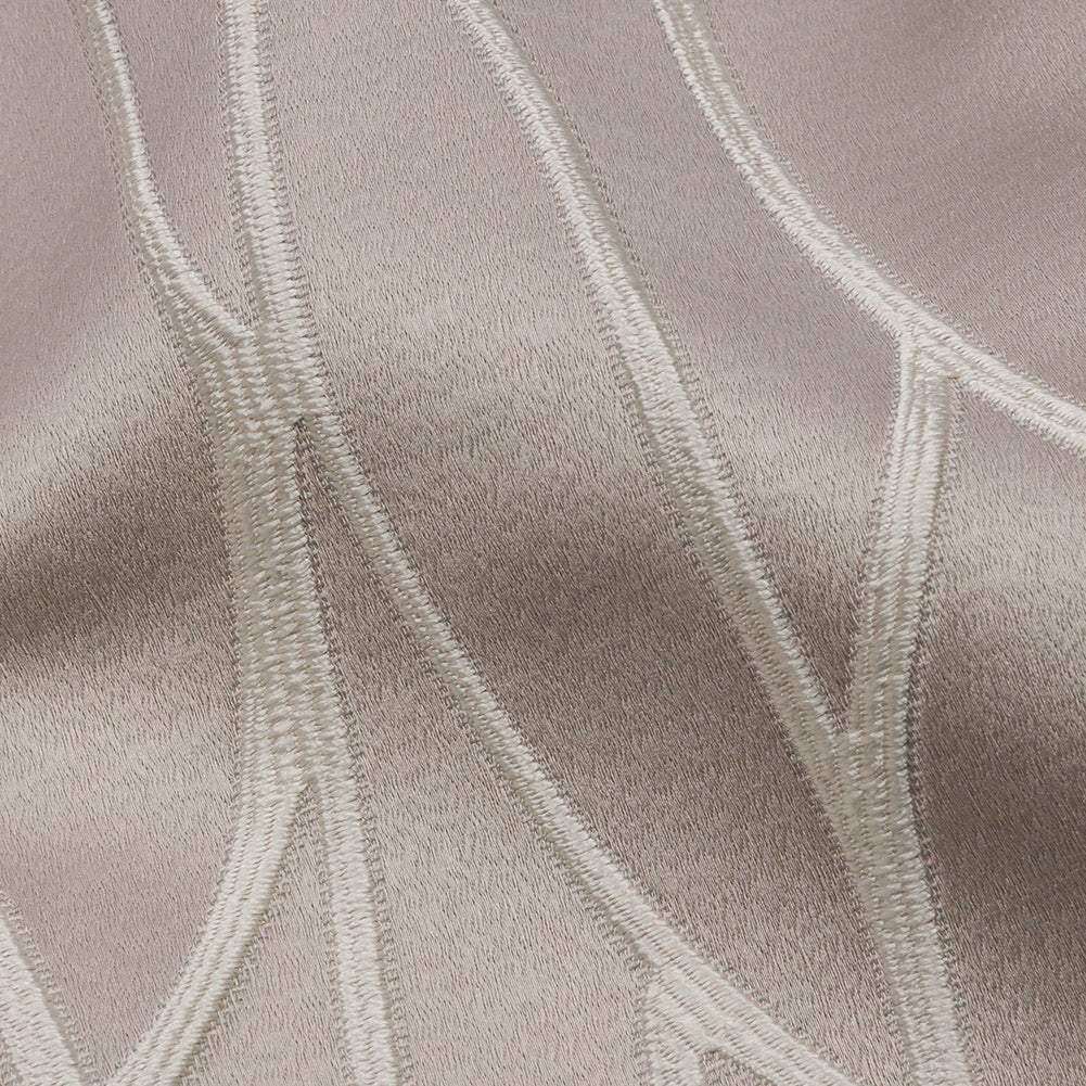 Satin-Faced Drapery Jacquard - Dove Rippling Lines - British Imported - Joann Fabrics