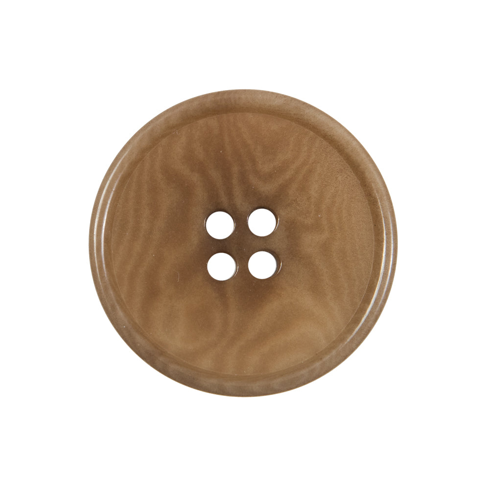 Dark Tan Horn 4-Hole Button - 40L/25.5mm - Joann Fabrics