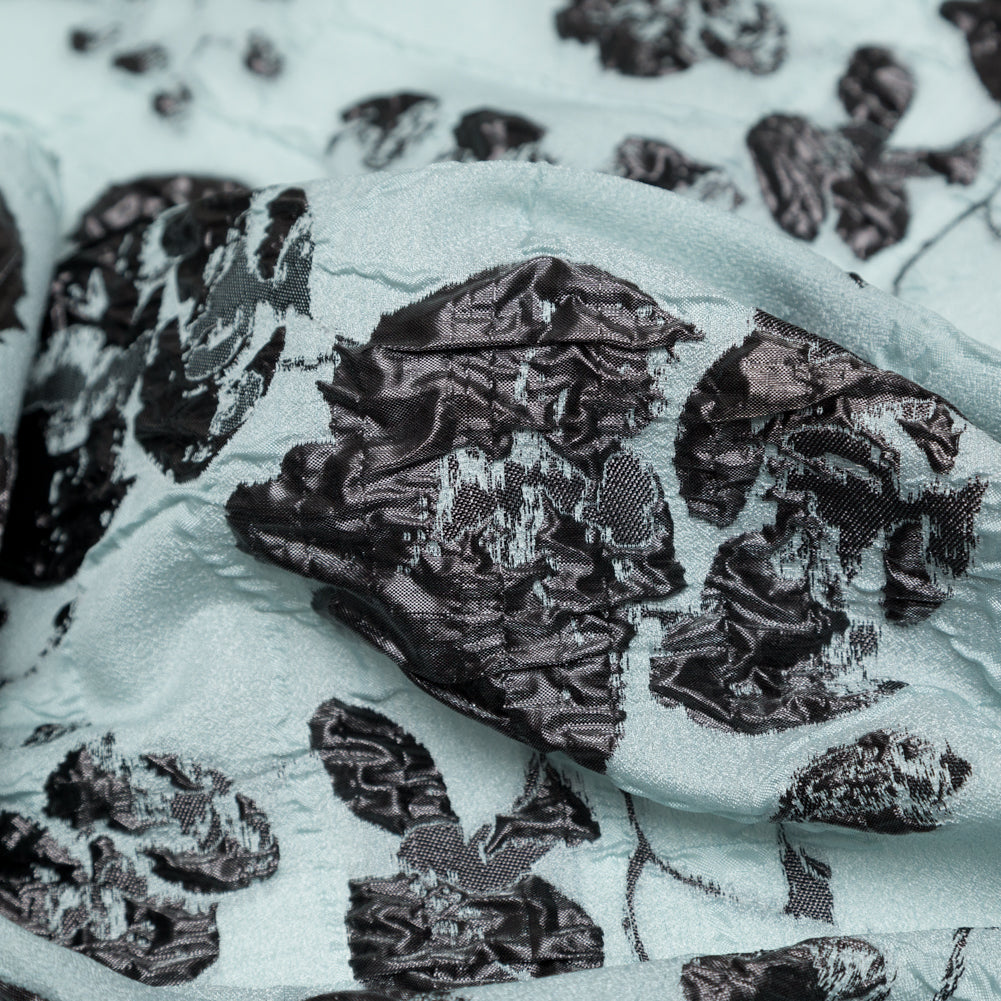 Metallic Black and Quarry Rosy Luxury Brocade - Joann Fabrics