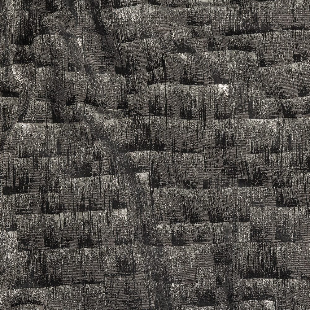 Metallic Drapery Woven - Charcoal Ikat - British Imported - Joann Fabrics