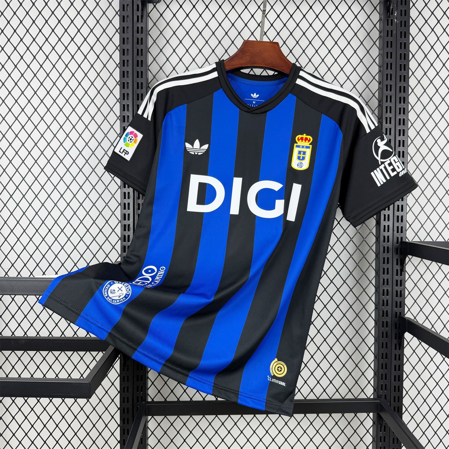 Real Oviedo 25-26 Deep Black With Royal Blue 100th Anniversary Jersey - Fans Version - UnitedFutballJersey