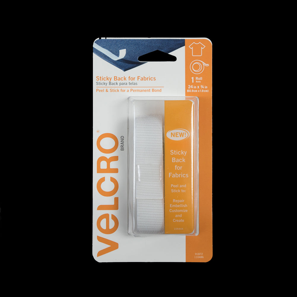 White Sticky Back VELCRO&reg; Tape - 24