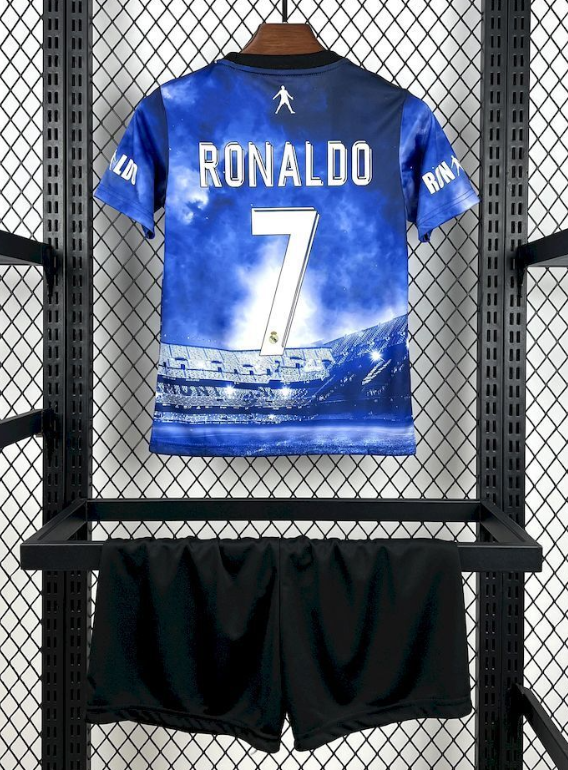 2025/2026 Real Madrid Ronaldo Commemorative Edition Football Jersey 1:1 Thai quality Kids Size