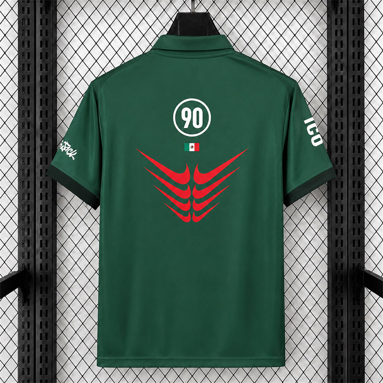 Mexico 2026 T90 Green Red Retro Style Jersey - Fans Version - UnitedFutballJersey