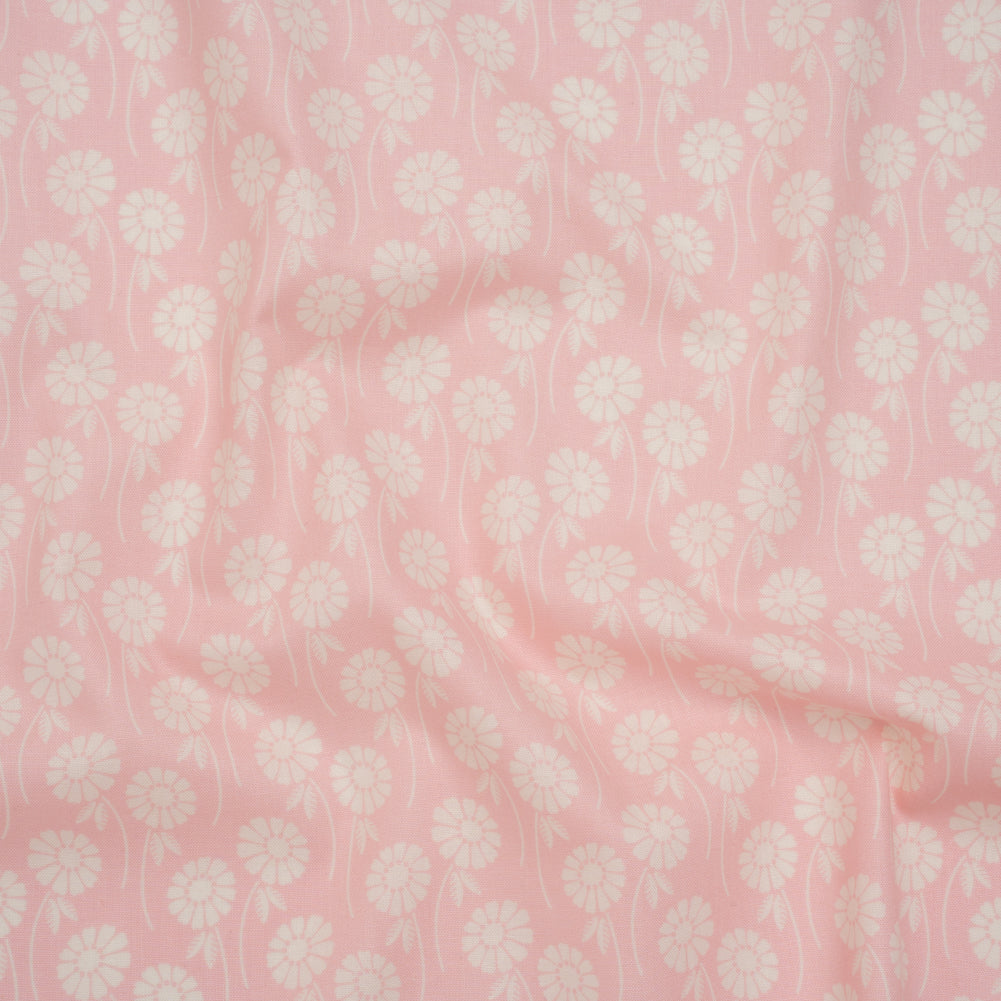 Printed Quilting Cotton by Heather Bailey for FIGO Studio - Blush Upsy Daisy Floral - Pop Sugar Collection - Joann Fabrics