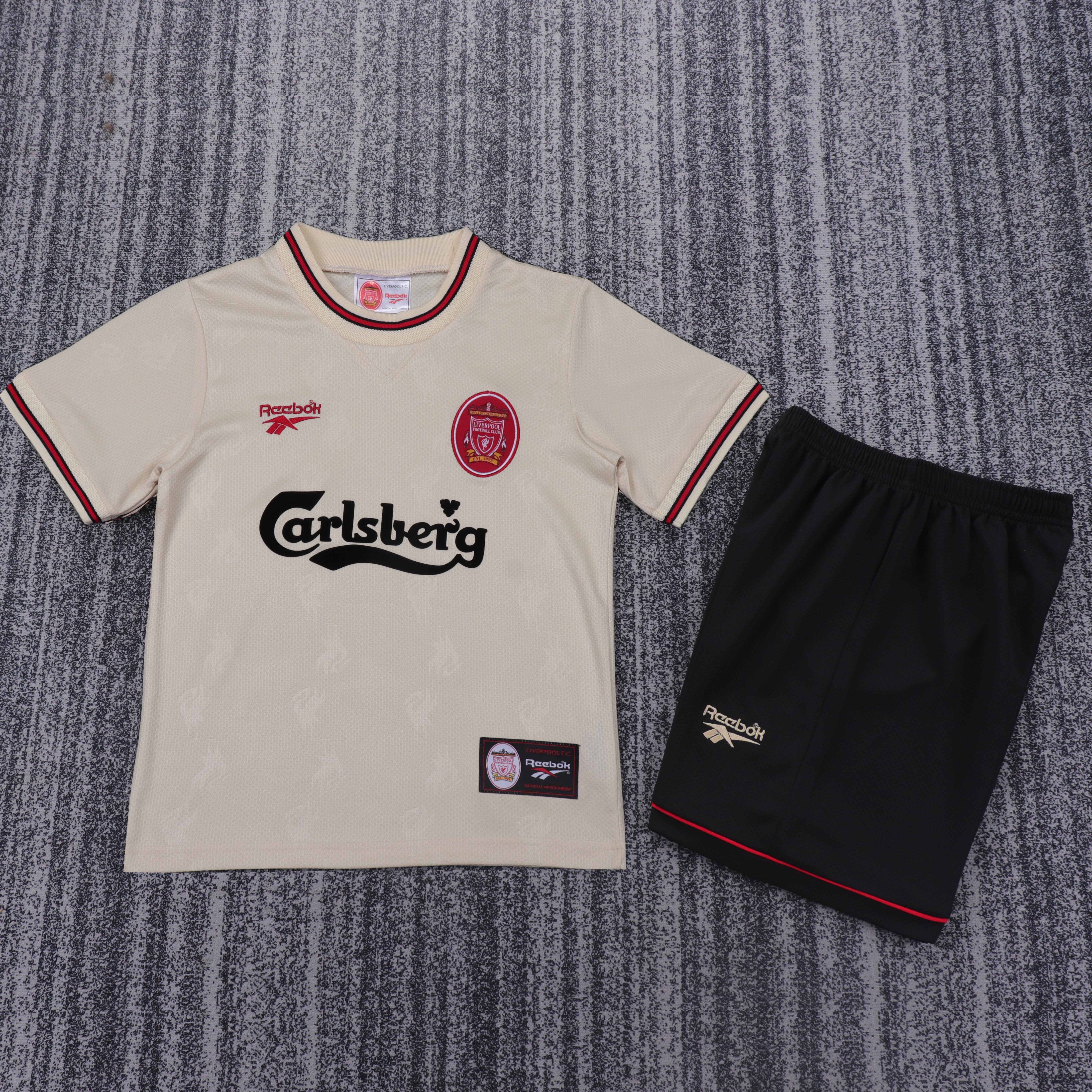 1996-1997 Retro Liverpool Away Football Jersey 1:1 Thai Quality Kids Size
