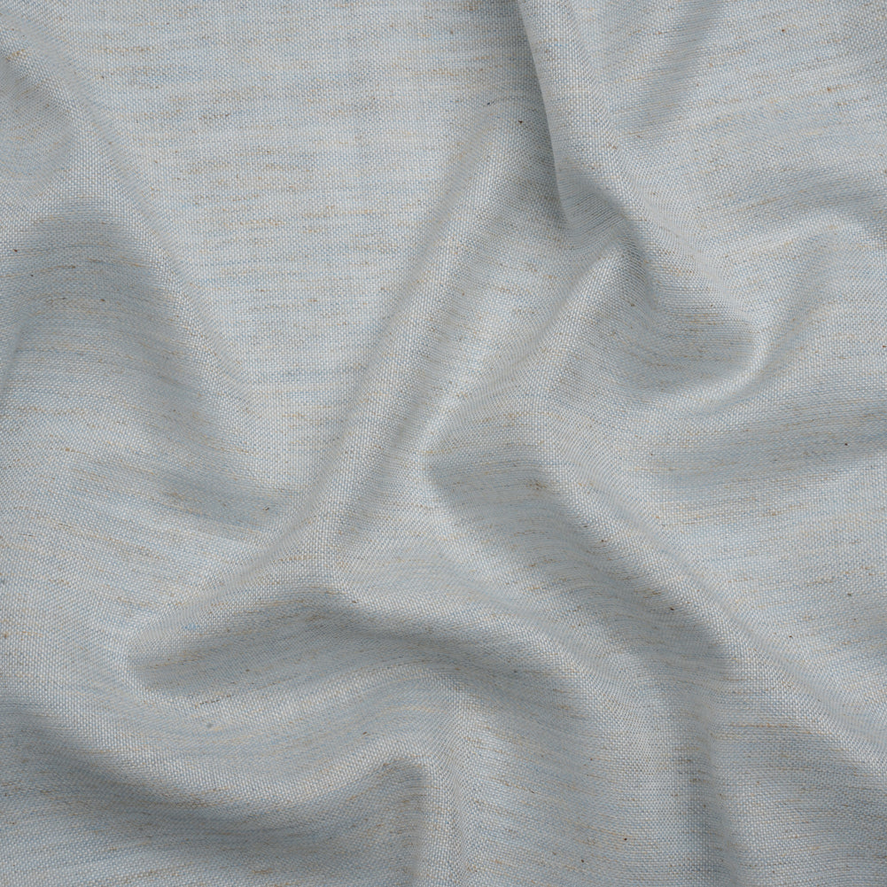 Baby Blue and Beige Heathered Lightweight Linen Blend Woven - Joann Fabrics