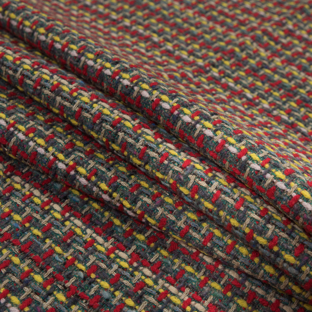 Red, Green and Yellow Woven Wool Tweed - Joann Fabrics