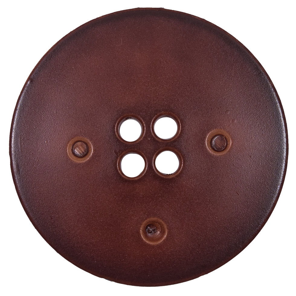 Italian Light Brown Faux Leather Button - 64L/40.5mm - Joann Fabrics