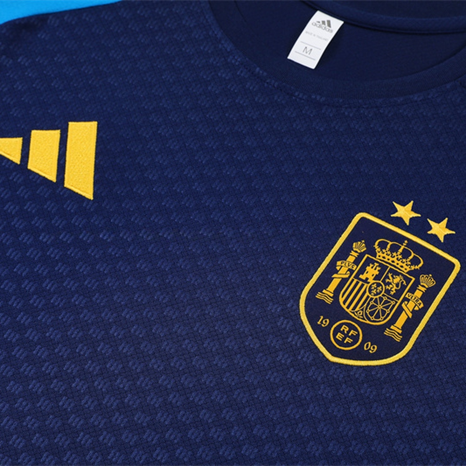Spain 2026 Kids Short-Sleeve Training Set - Deep Blue Top & Deep Blue Shorts - UnitedFutballJersey