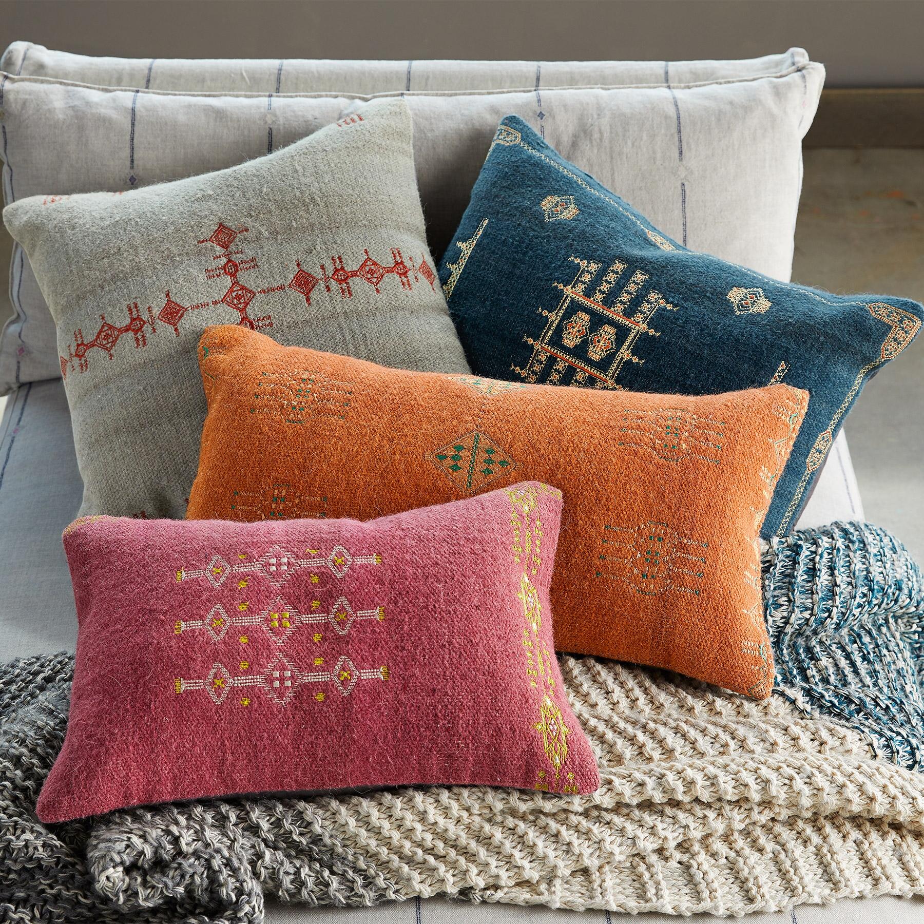 Sunset Ridge Blue Bolster Pillow - Blair Catalog