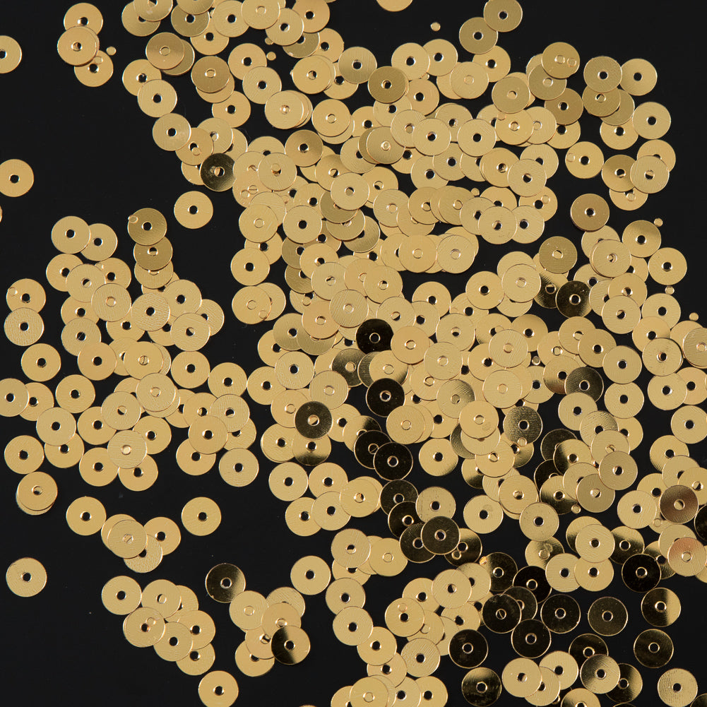 Bag of True Gold Color Loose Sequins - 5mm - Joann Fabrics