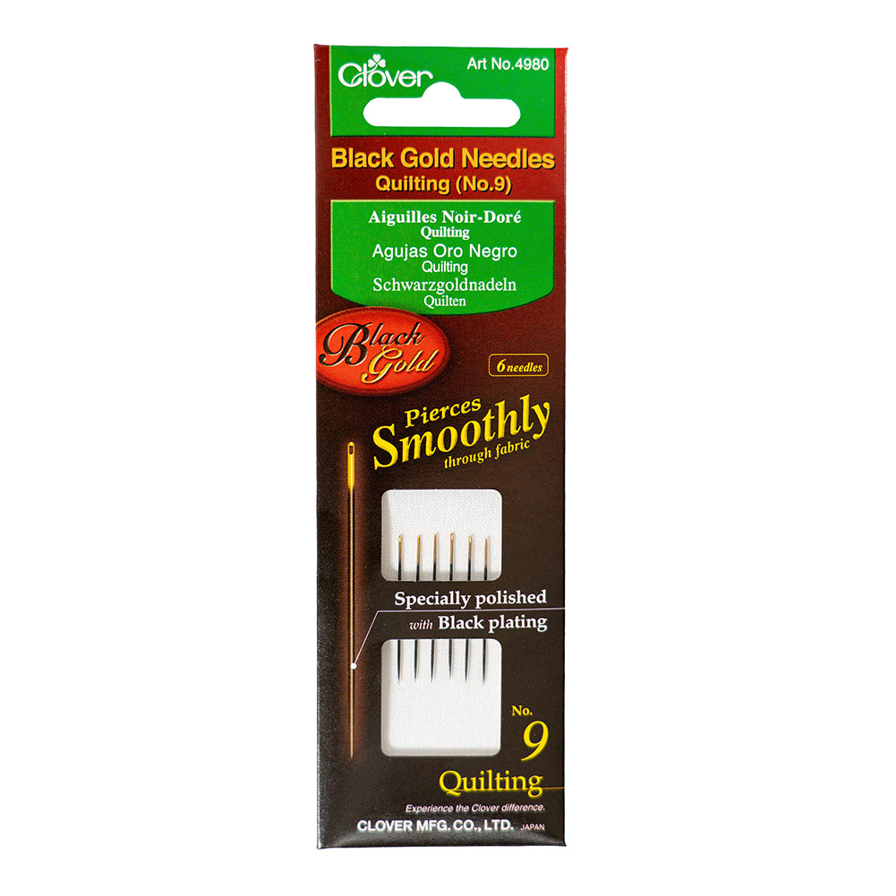 Clover Black Gold Quilting Needles - Size 9 - 6 ct - Joann Fabrics
