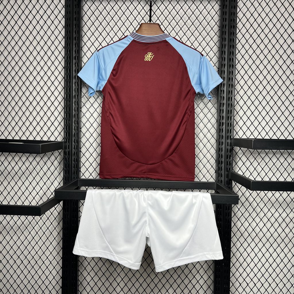 2024/2025 Aston Villa Home Football Jersey Shirt 1:1 Thai Quality Kids Size