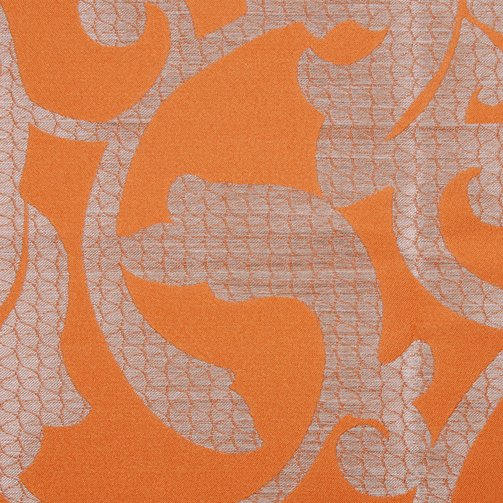 Pumpkin Damask Floral Poly - Joann Fabrics