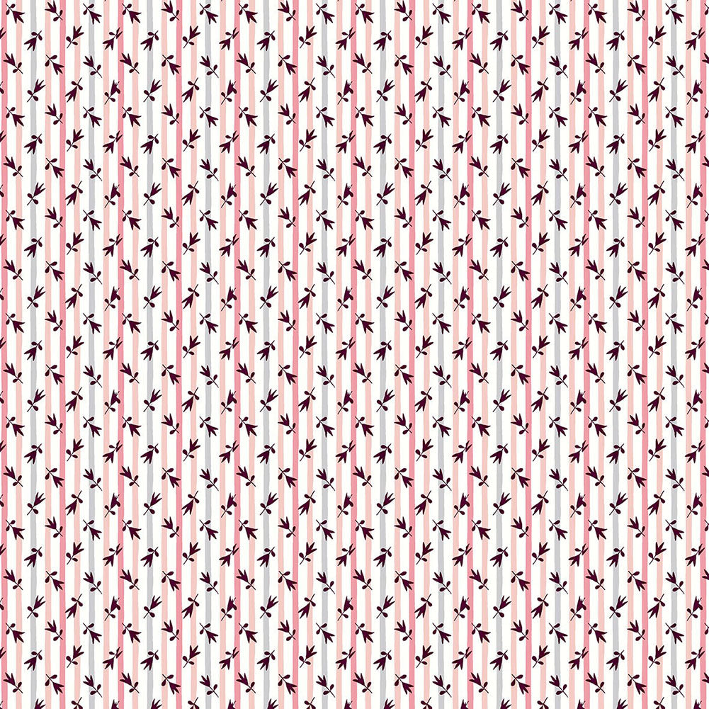 Liberty Art Fabrics Red Millefleur Stripe Lasenby Quilting Cotton - Joann Fabrics