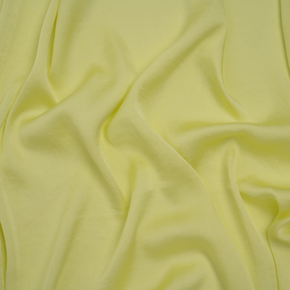 Polyester Charmeuse - Lemon Yellow - Designer Deadstock - Joann Fabrics