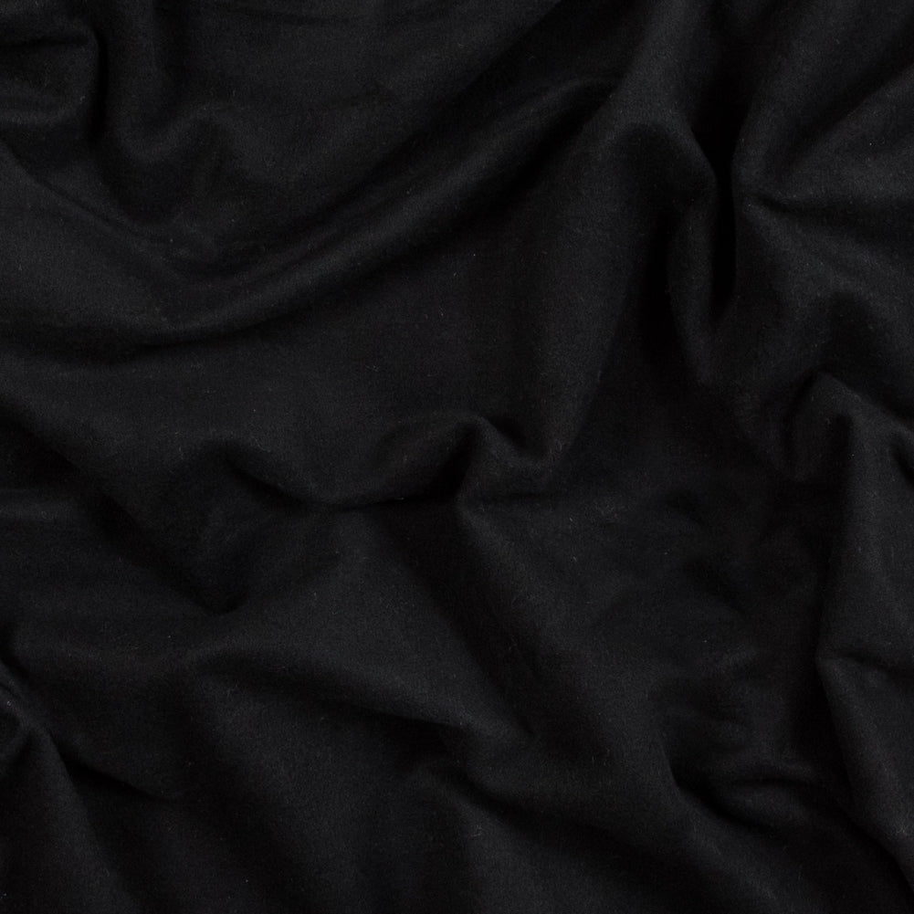 Fleece-Backed Stretch Cotton Knit - Black - Cecil Collection - Joann Fabrics