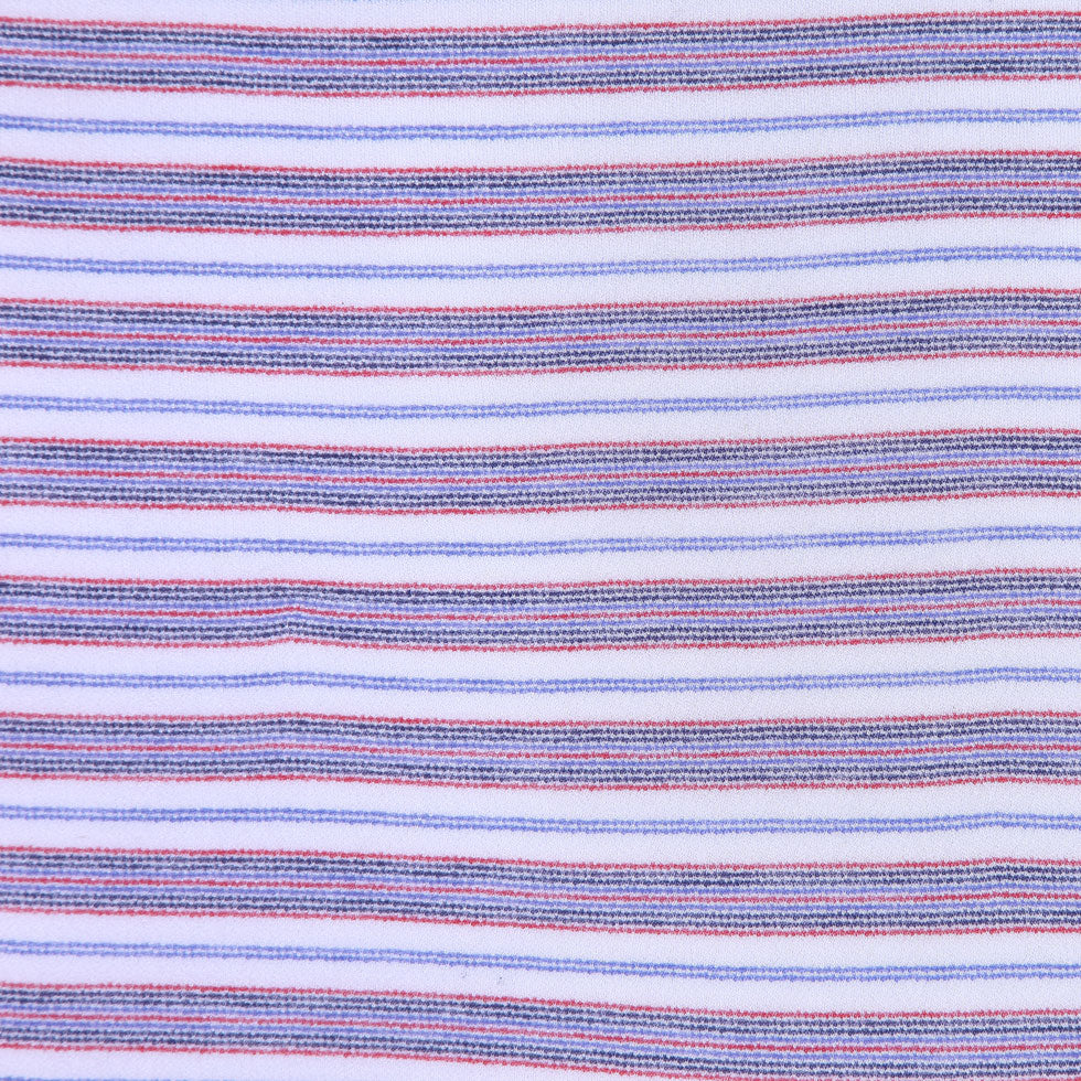 Italian Red, White and Blue Pencil Striped Cotton Knit - Joann Fabrics