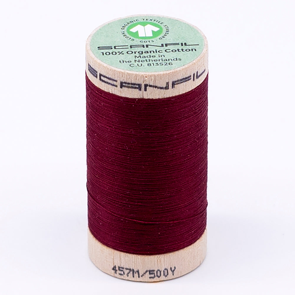 SCANFIL® 50wt Organic Pima Cotton Thread 500 yds - 4870 Rhubarb - Joann Fabrics
