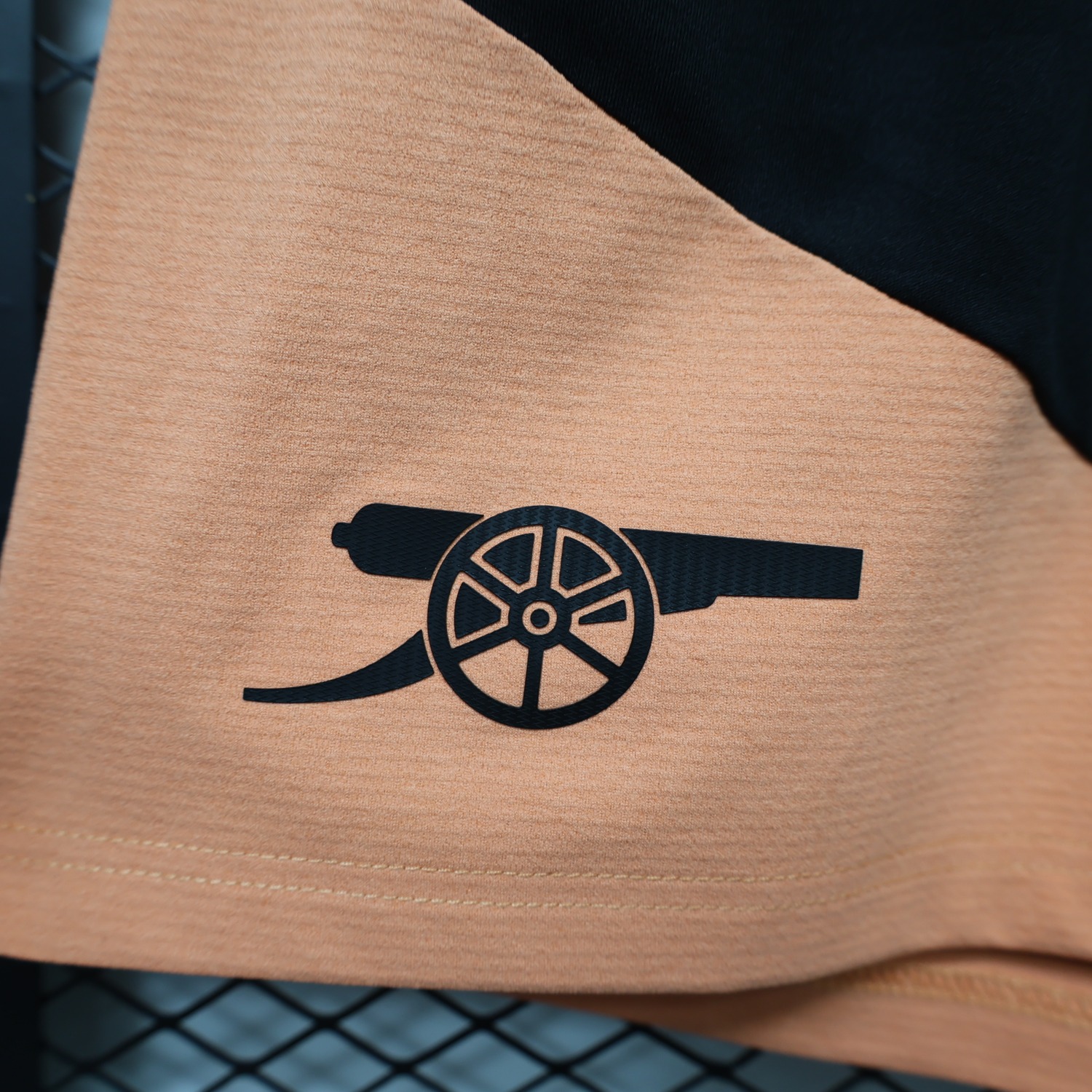 Arsenal 26-27 Black Orange Shorts - Player Version - UnitedFutballJersey