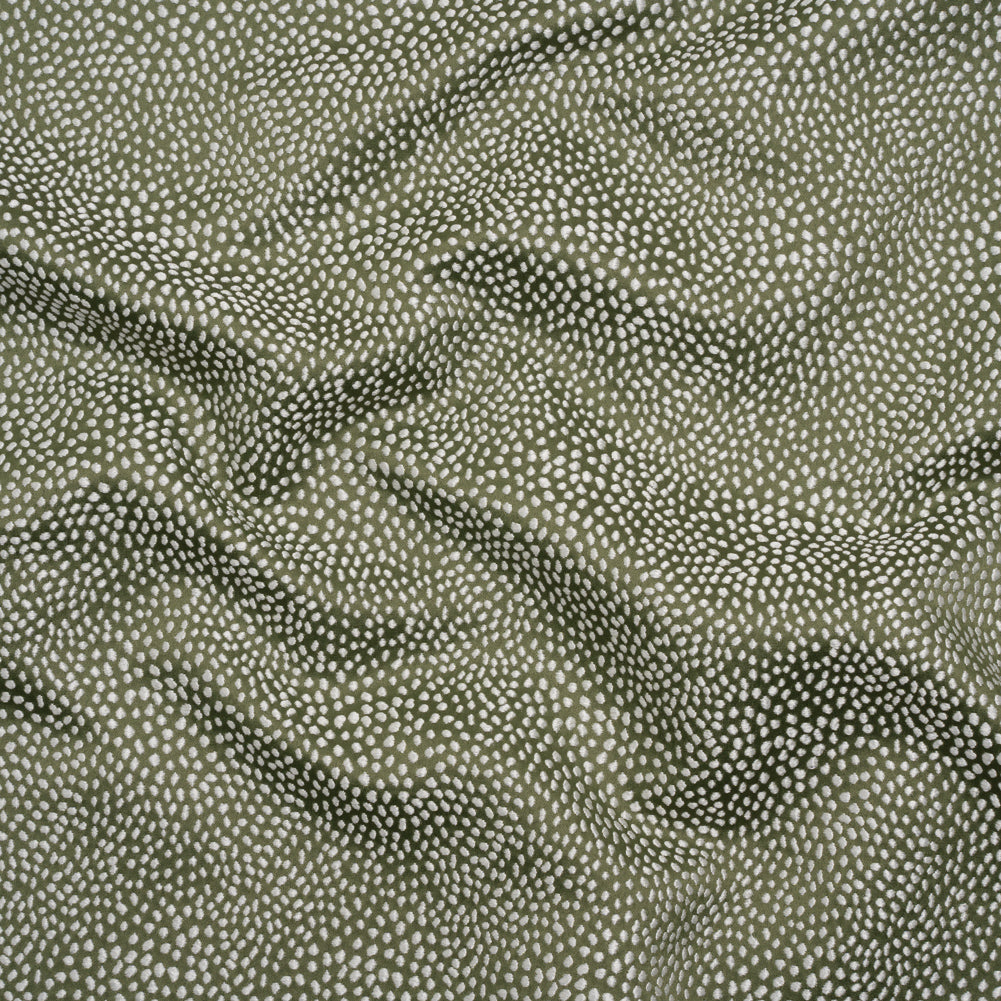 Recycled Polyester Jacquard - Moss Little All-Over Spots - British Imported - Joann Fabrics