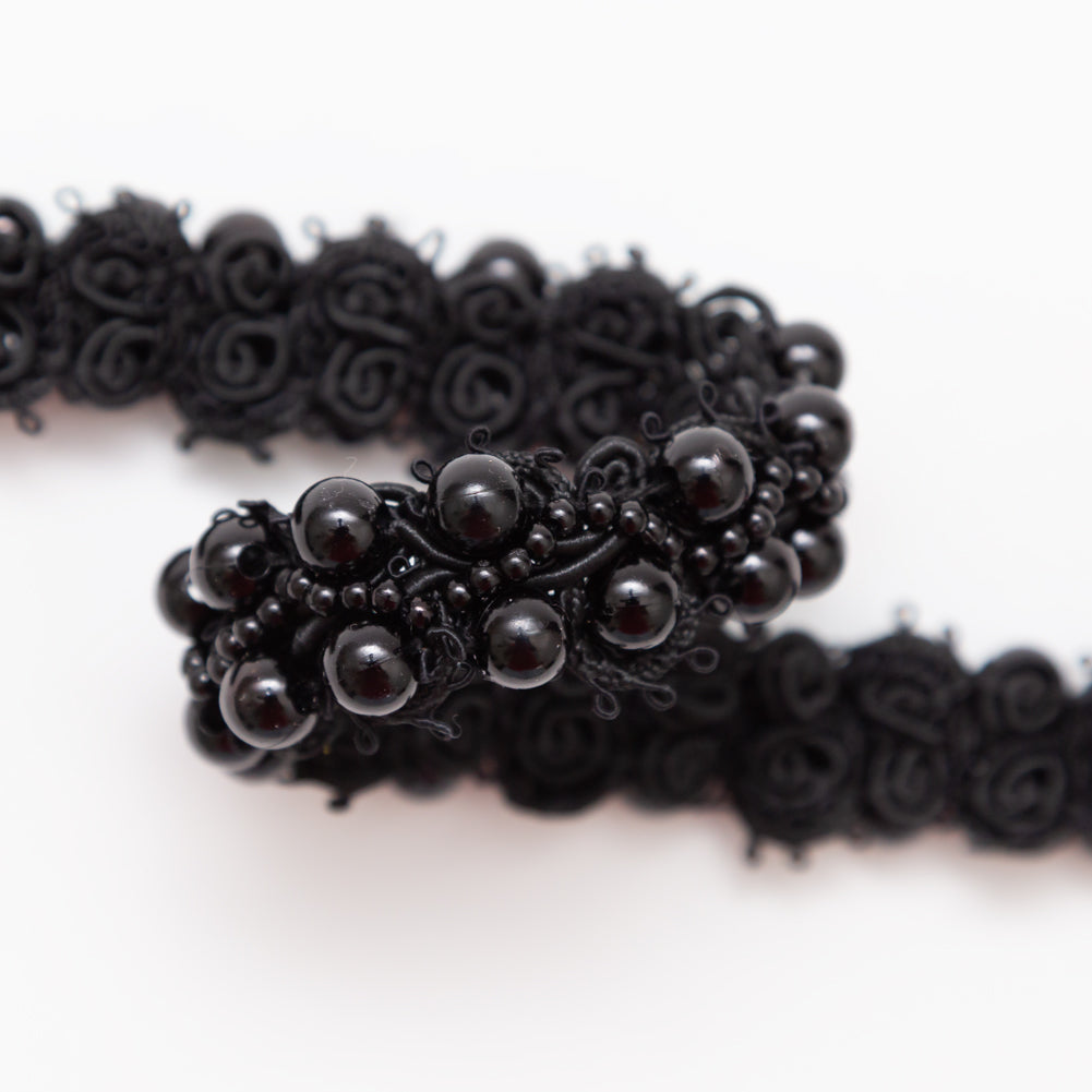 Black Pearl Braided Trim - 1