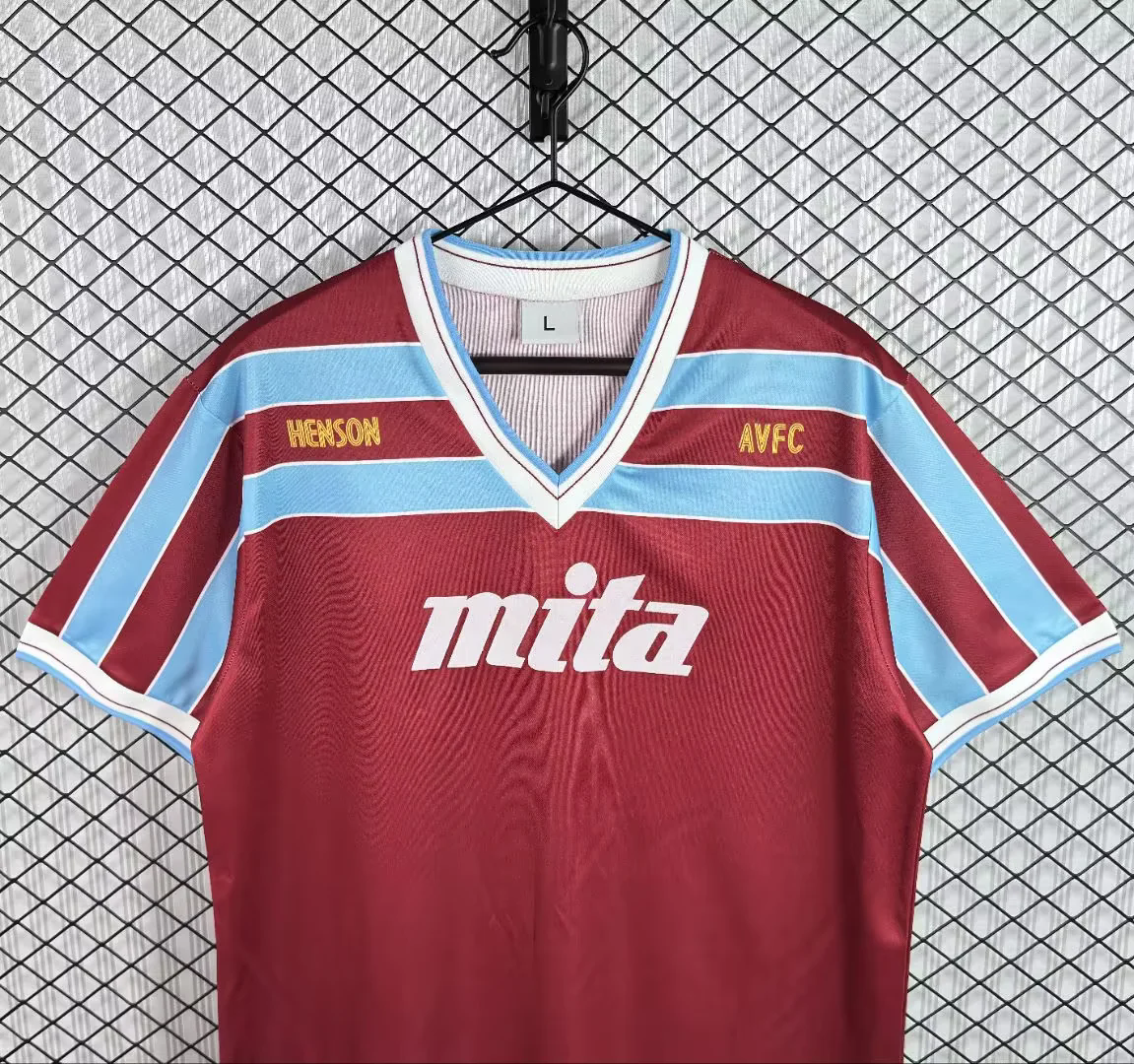 Retro Aston Villa 1985-87 Home Jersey - UnitedFutballJersey