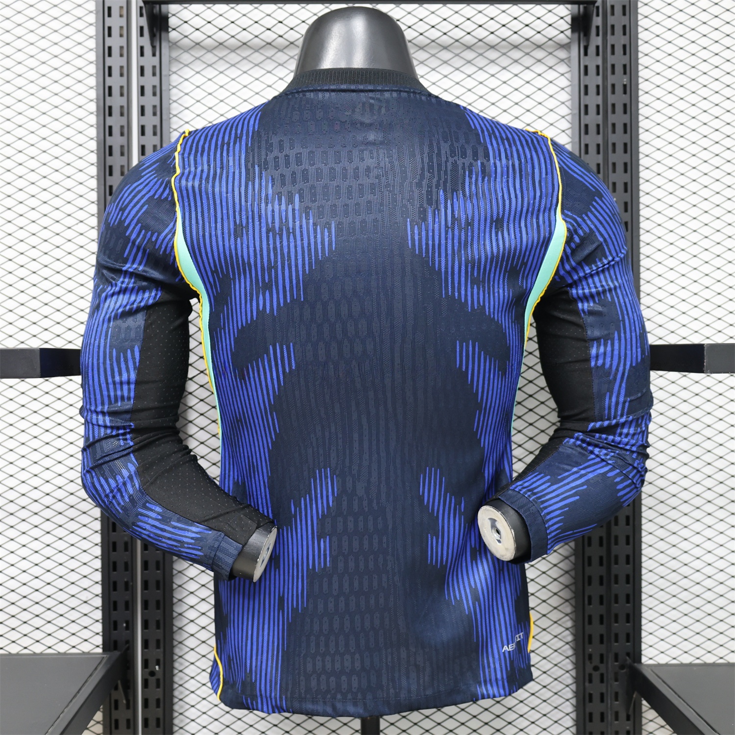 Brazil 2026 Away Blue Long Sleeves Jersey - Player Version - UnitedFutballJersey