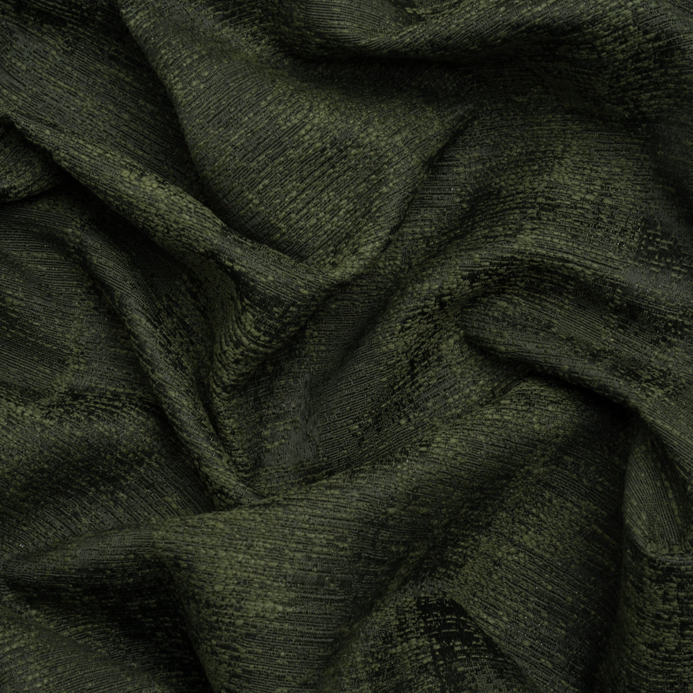 Abstract Textures Recycled Polyester and Cotton Drapery Jacquard - Emerald - British Imported - Joann Fabrics