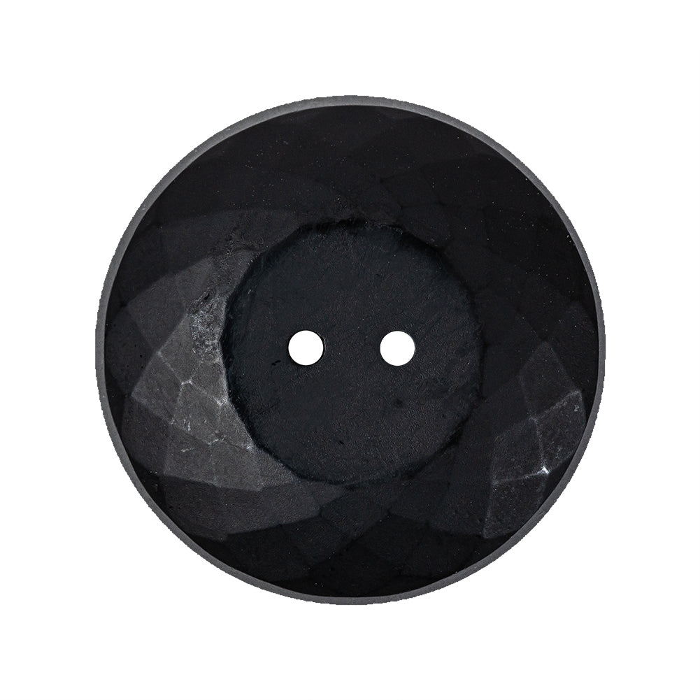 Black Half Matte Glass Button - 44L/28mm - Joann Fabrics