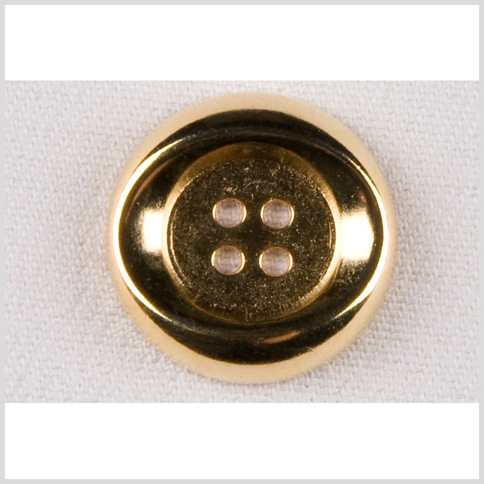 Metal 4-Hole Button - 40L/25.5mm - Gold Oval Impression - Joann Fabrics