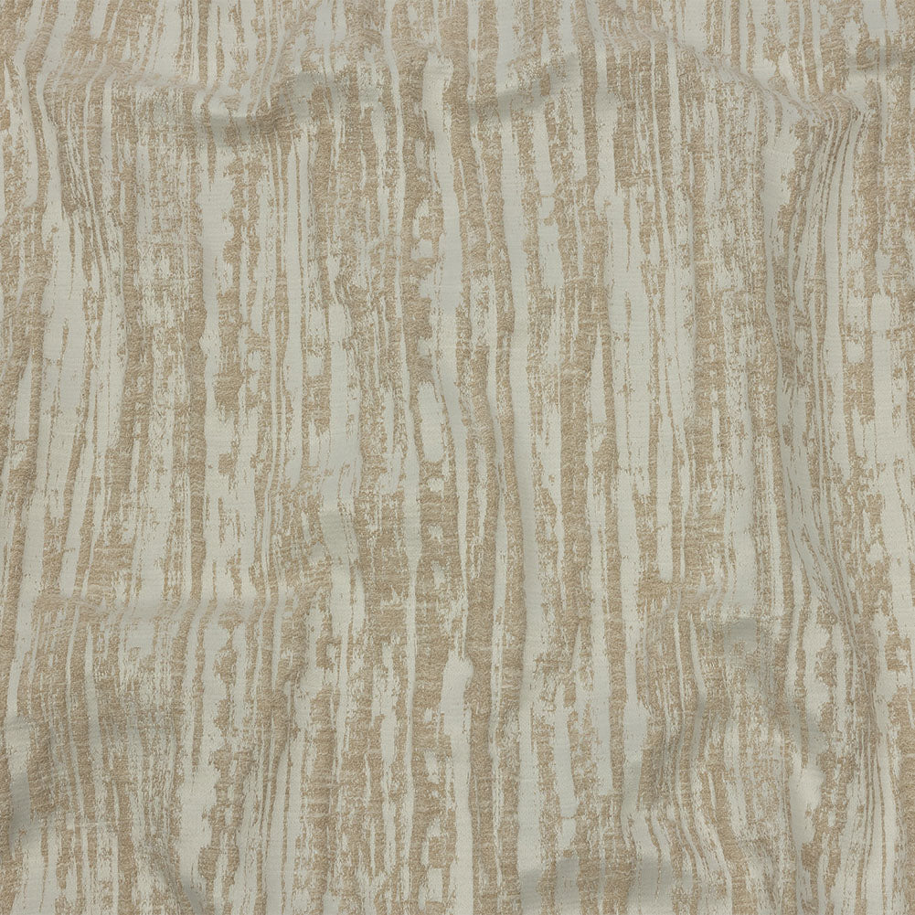 Recycled Polyester Drapery Jacquard - Champagne Striated - British Imported - Joann Fabrics