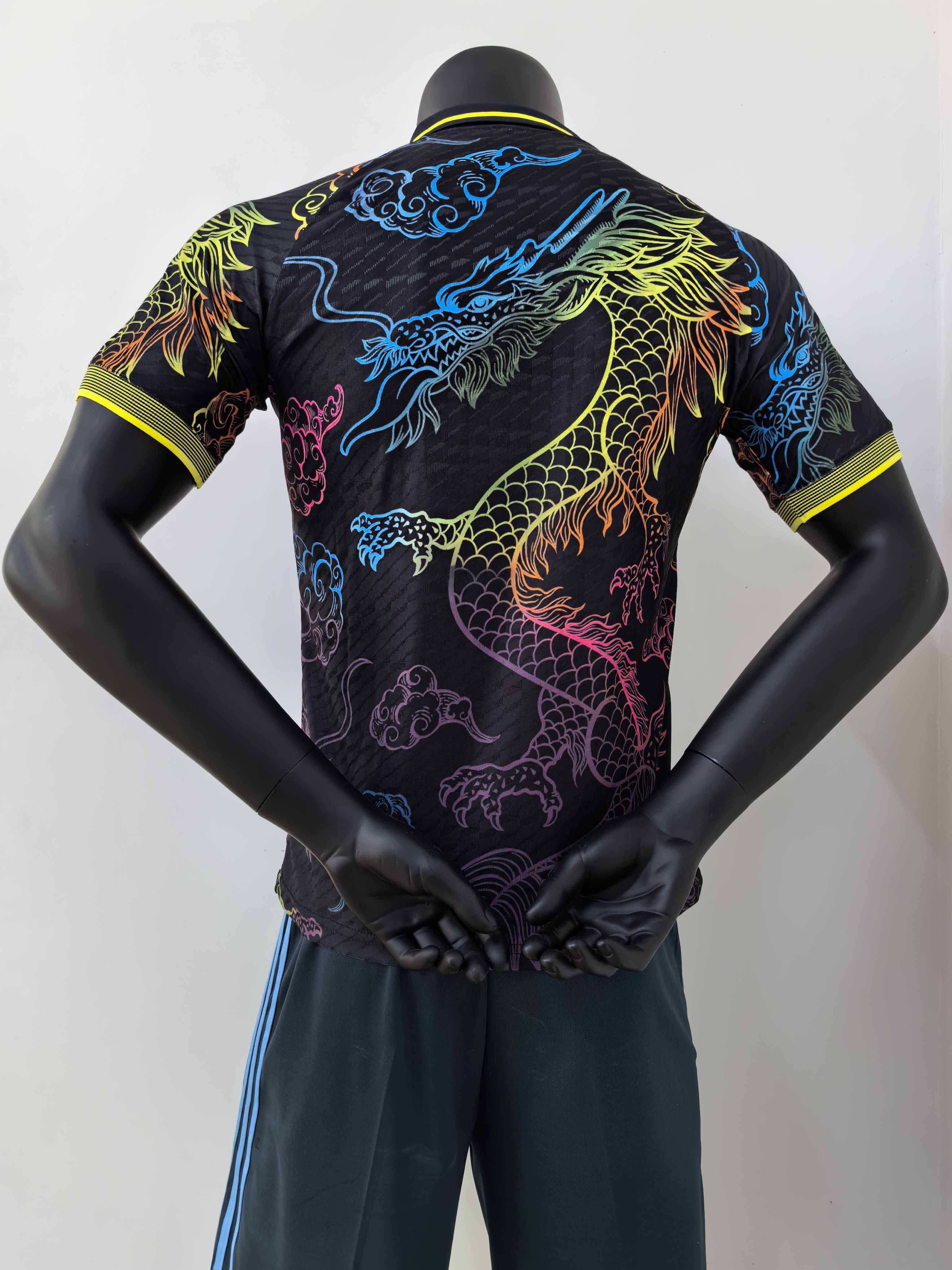 2025/2026 Player Version Real Madrid Colorful Dragon Black Special Edition Football Jersey 1:1 Thai quality