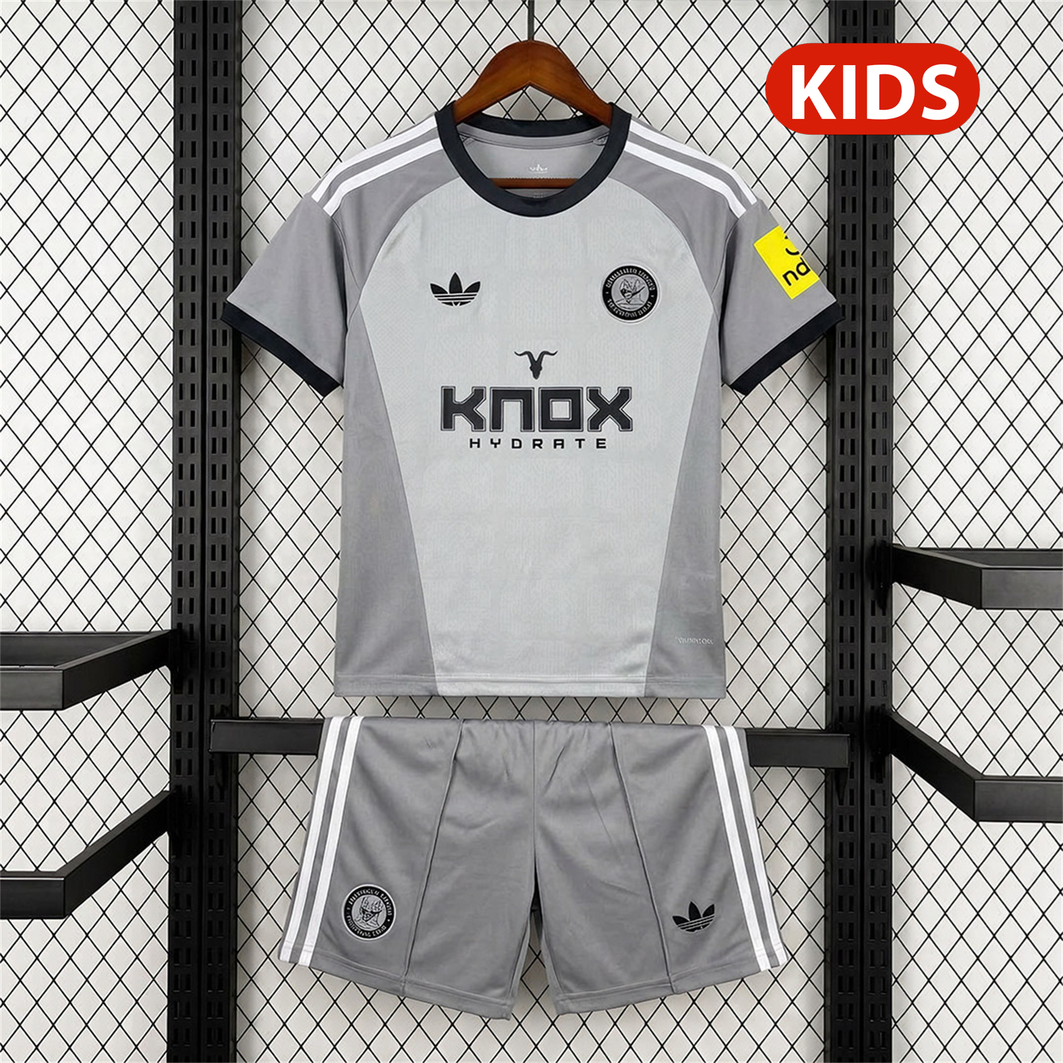 Newcastle United 26-27 Grey Goalkeeper Kids Kit - UnitedFutballJersey