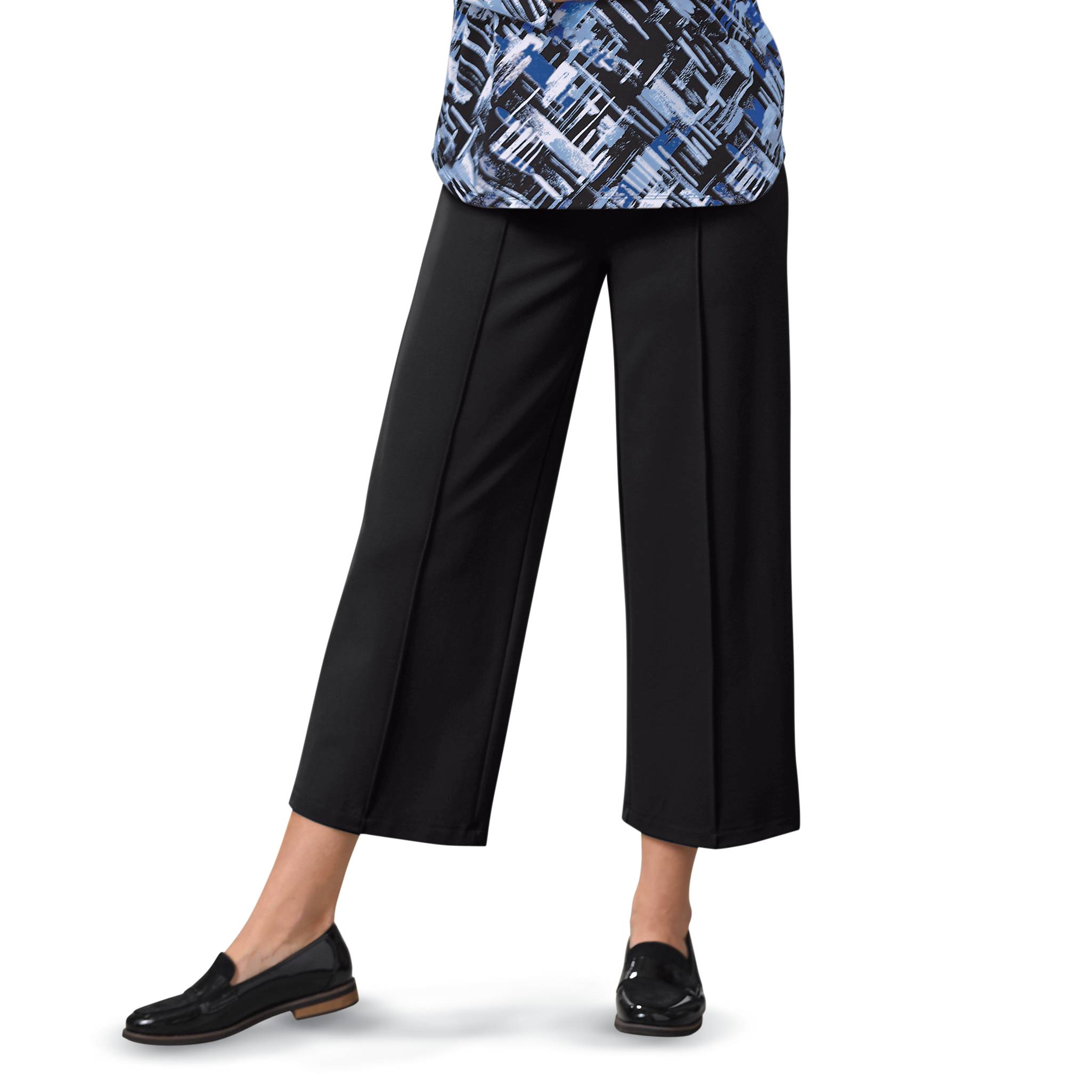 Slimsation Wide Leg Ponte Crop - Northstyle Catalog