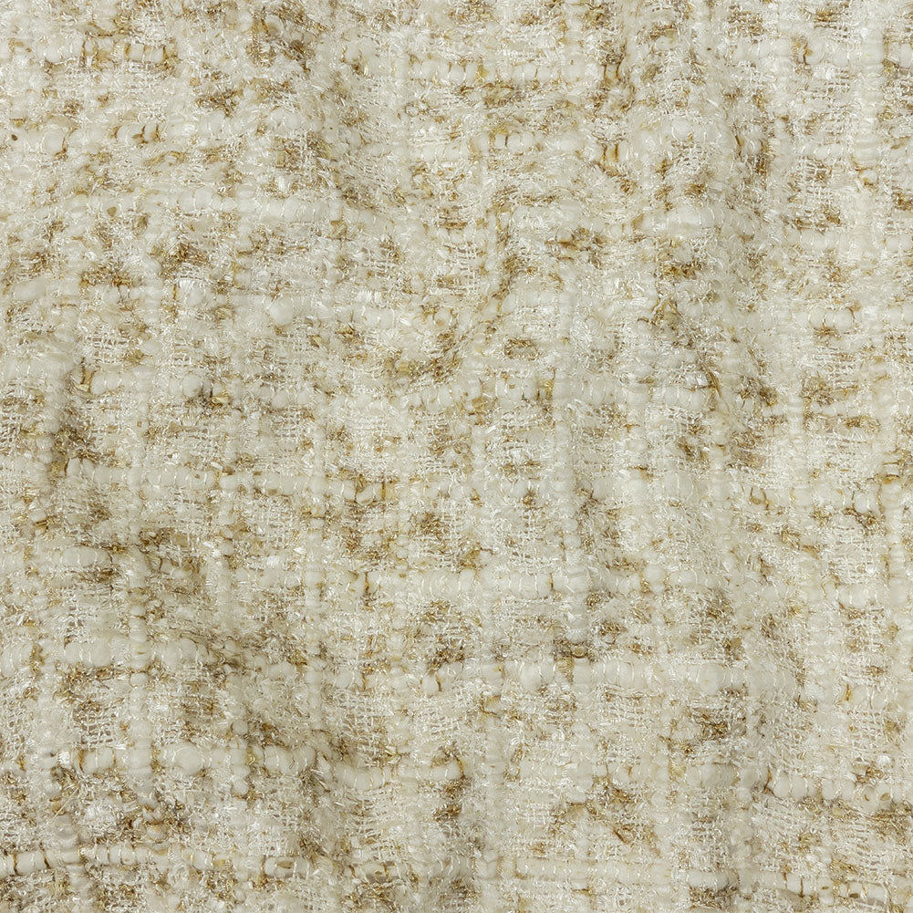 Newcastle Beige and White Viscose and Acrylic Chenille Tweed - Joann Fabrics