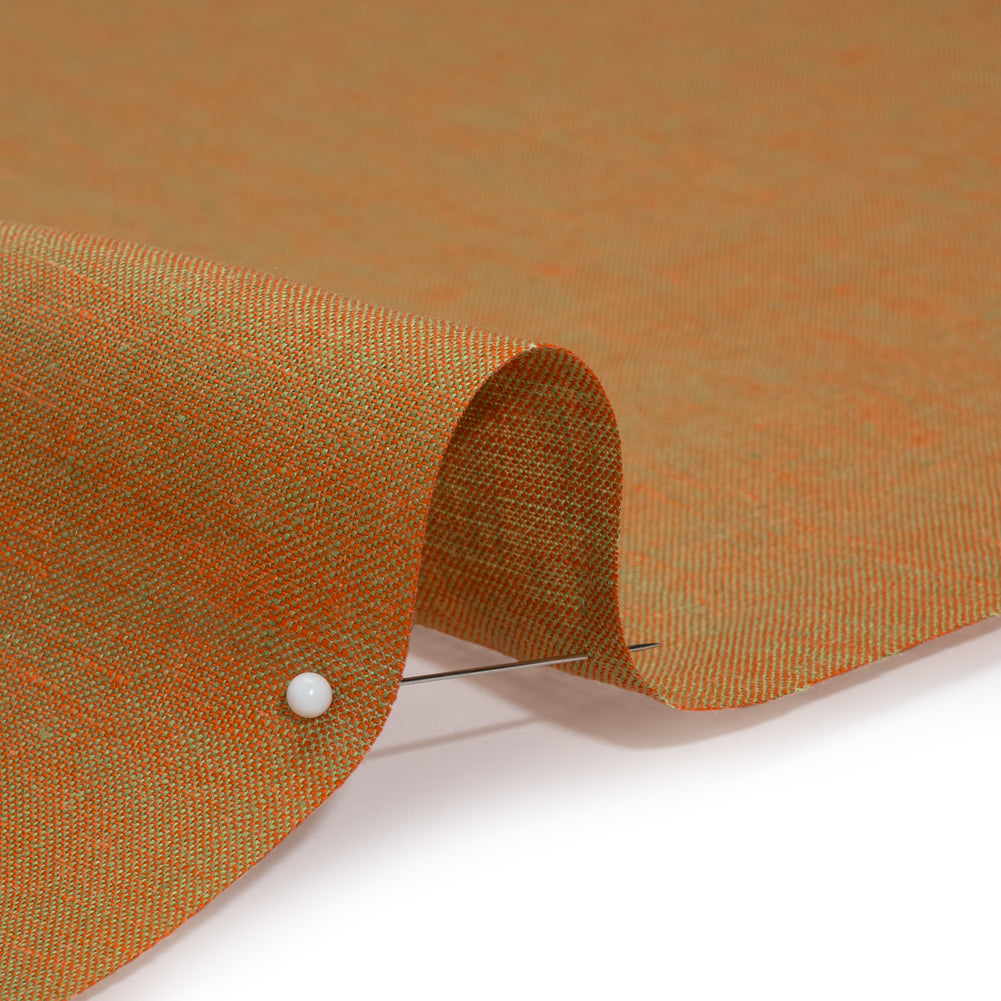 Two-Tone Medium Weight Linen Woven - Orange and Lime Green - Joann Fabrics