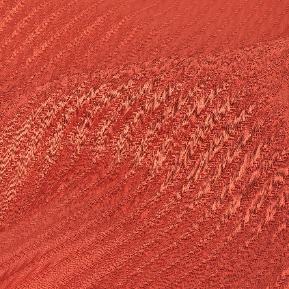 Coral Satin-Faced Regimental Stripes Polyester Matelasse - Joann Fabrics