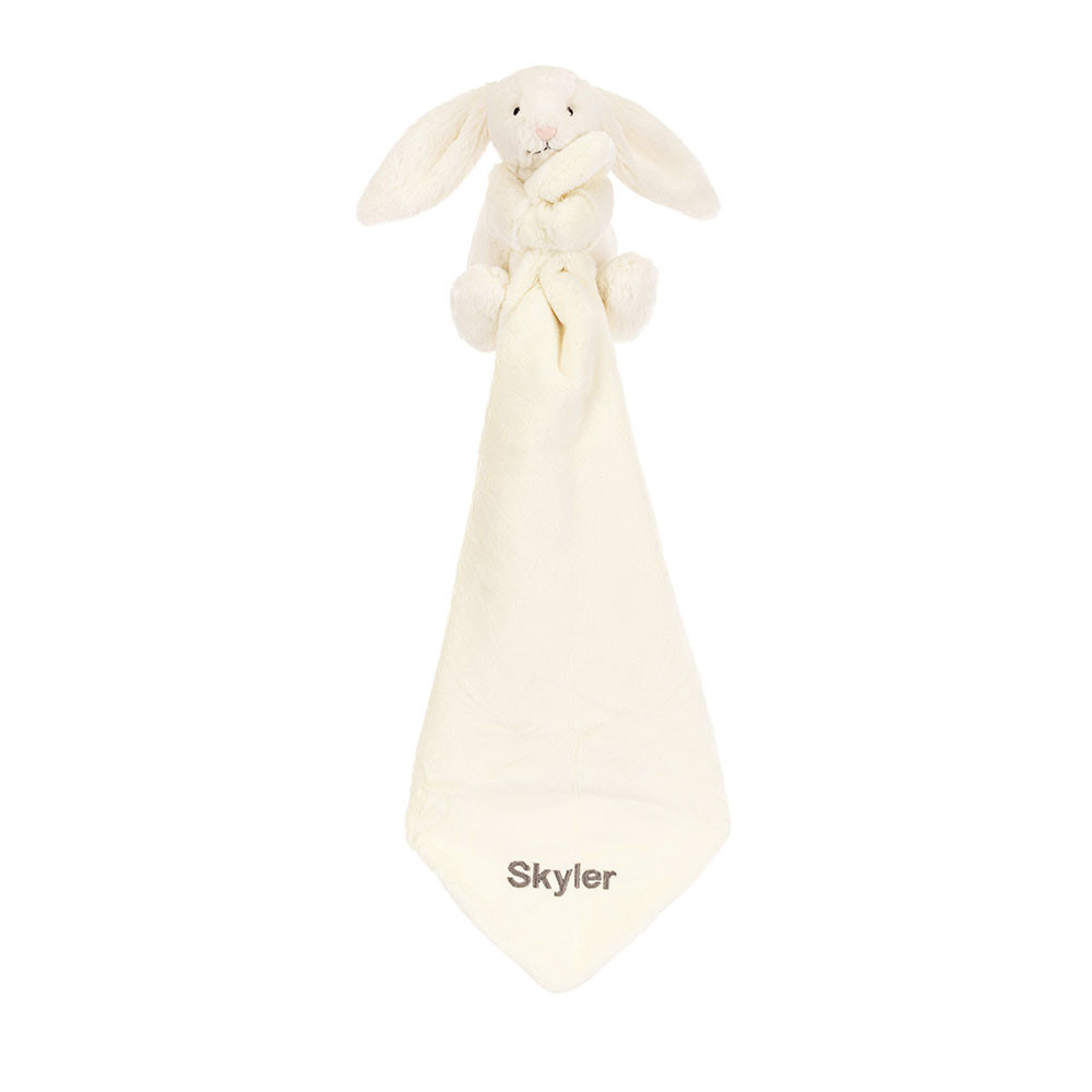 Personalized Bashful Cream Bunny Soother