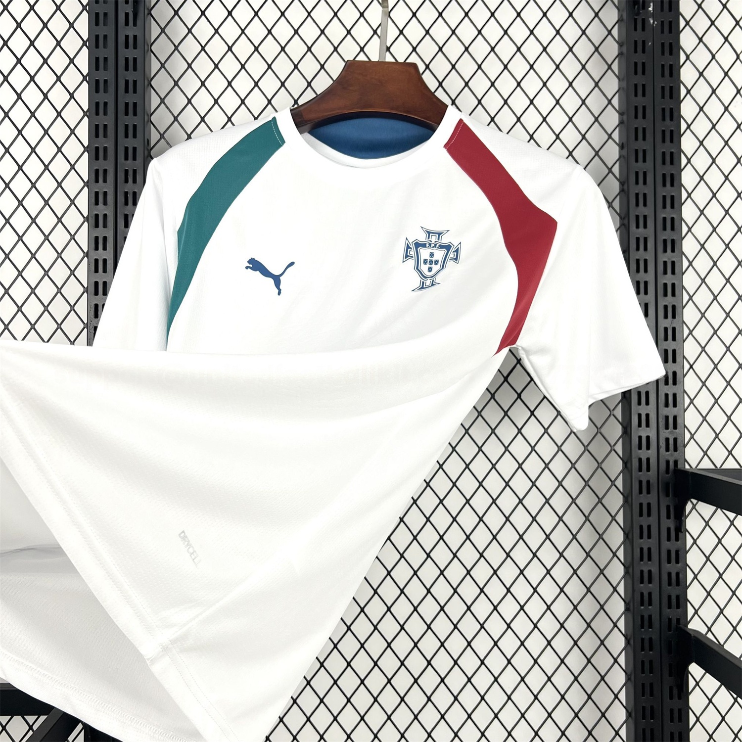 Portugal 2026 Pre-Match White With Red And Green Jersey - Fans Version - UnitedFutballJersey