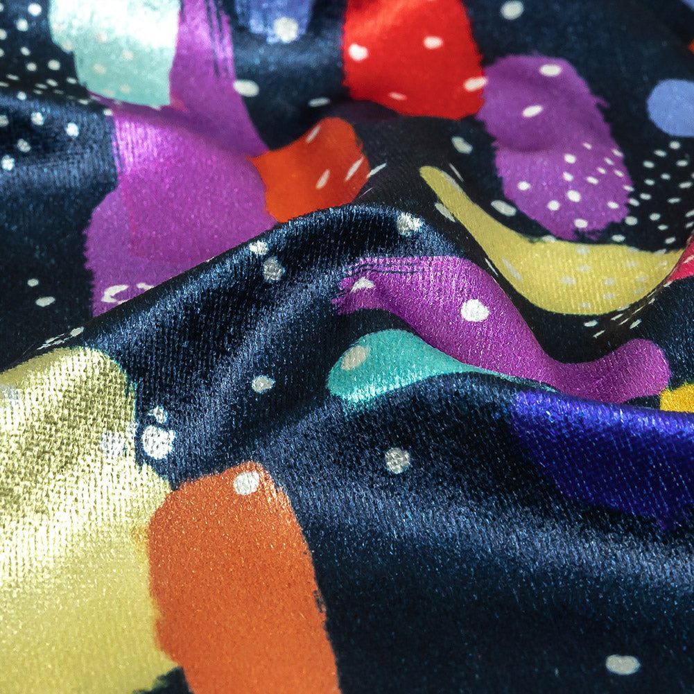 Mood Exclusive Ten Pin Triumph Polyester Velour - Joann Fabrics