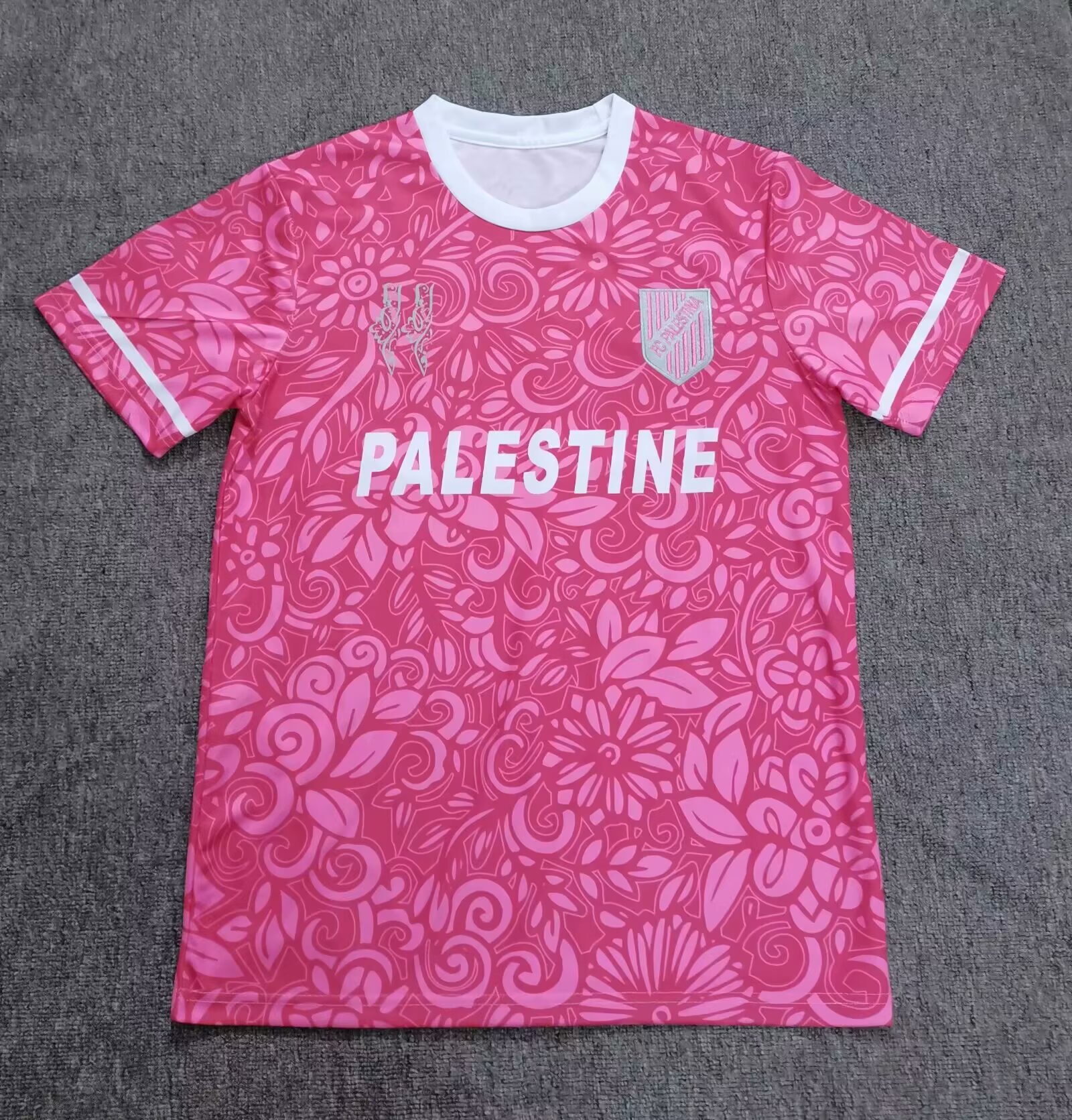 2025/2026 Palestine camouflage uniform Pink Football Shirt 1:1 Thai Quality