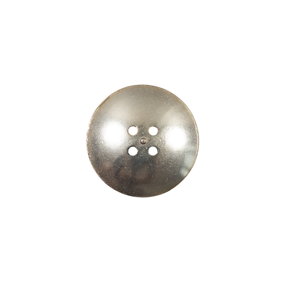 Italian White and Gold Metal 4-Hole Button - 24L/15mm - Joann Fabrics