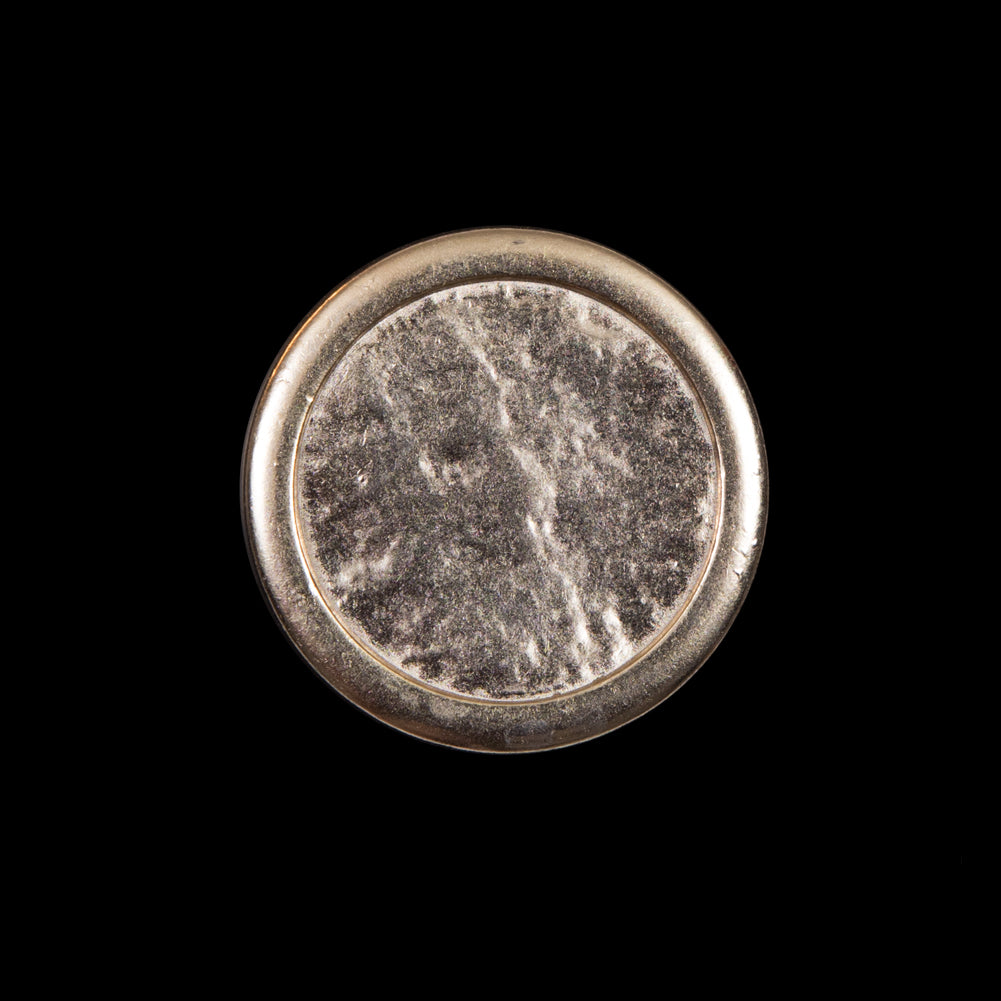 Italian Gold Hammered Metal Shank Back Button - 36L/23mm - Joann Fabrics