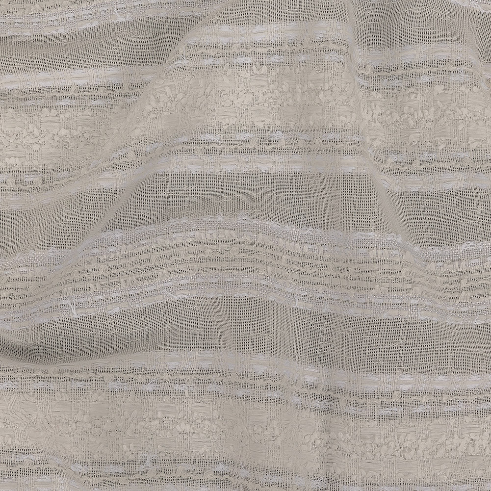 White Novelty Woven with Tactile Stripes - Joann Fabrics