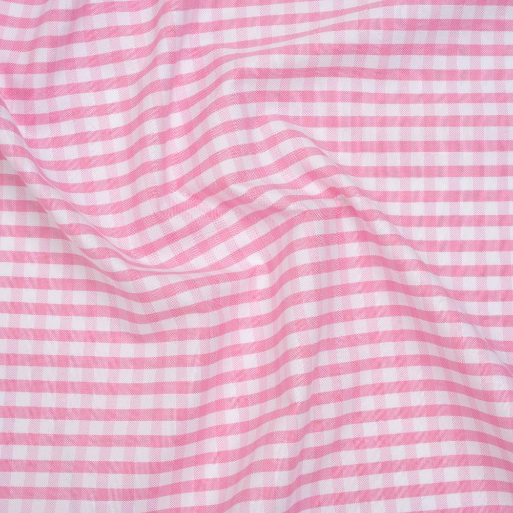 Cotton Oxford Shirting - Light Pink and White Gingham Checks - Deadstock - Joann Fabrics