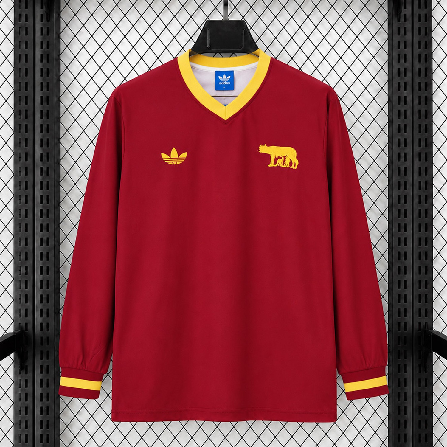 AS Roma 26-27 Centenary Retro Style Long Sleeves Jersey - UnitedFutballJersey