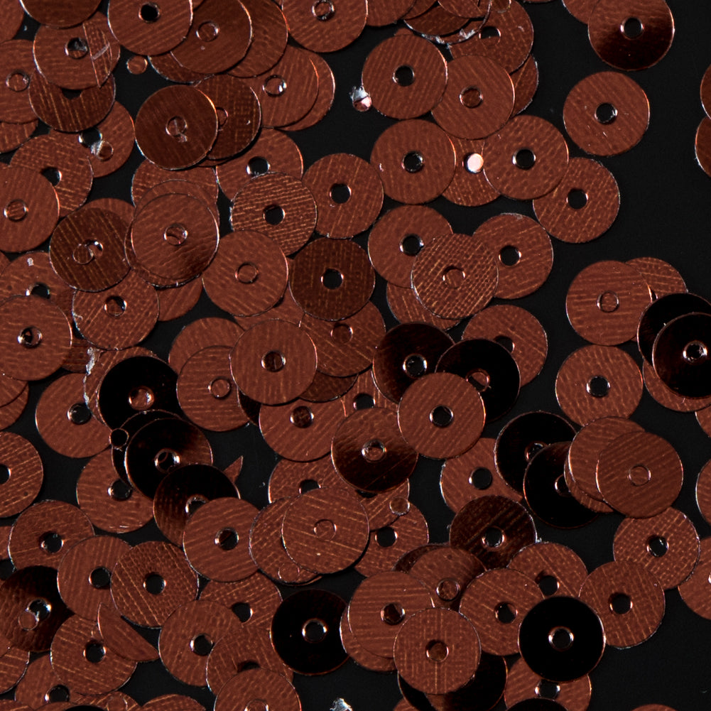 Bag of Rust Color Loose Sequins with Silver Back - 5mm - Joann Fabrics